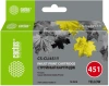 Картридж струйный Cactus CS-CLI451Y желтый (10.2мл) для Canon MG6340/5440/IP7240