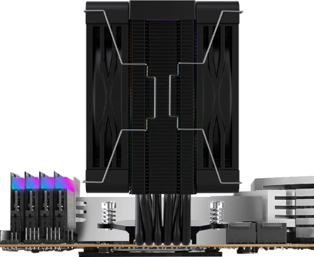 Устройство охлаждения(кулер) Bloody BD-AC230-ARGB1 ARGB Soc-AM5/AM4/1200/1700/1851 черный 4-pin 22-32dB Al+Cu LCD 230W 715gr Ret (BD-AC230-ARGB1-BK)