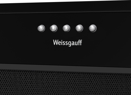 Вытяжка встраиваемая Weissgauff Alpha 45 PB BL черный управление: кнопочное (1 мотор)