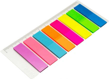 Закладки самокл. пластиковые Stick`n 27086 45x12мм 8цв.в упак. 10лист