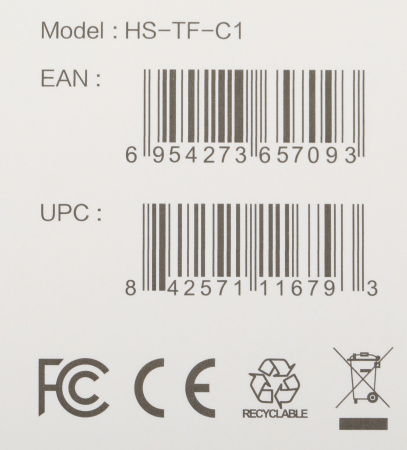 Флеш карта microSDXC 64Gb Class10 Hikvision HS-TF-C1(STD)/64G/Adapter + adapter