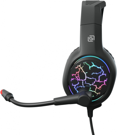 Наушники с микрофоном Оклик HS-L930G SNORTER черный 2.1м мониторные USB оголовье (1192375)