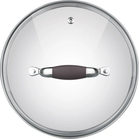 Крышка Rondell Mocco&Latte RDA-535 d=28см крыш.прозрачный руч.коричневая