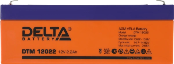 Батарея для ИБП Delta DTM 12022 12В 2.2Ач