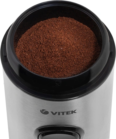 Кофемолка Vitek VT-7123 150Вт сист.помол.:ротац.нож вместим.:50гр стальной