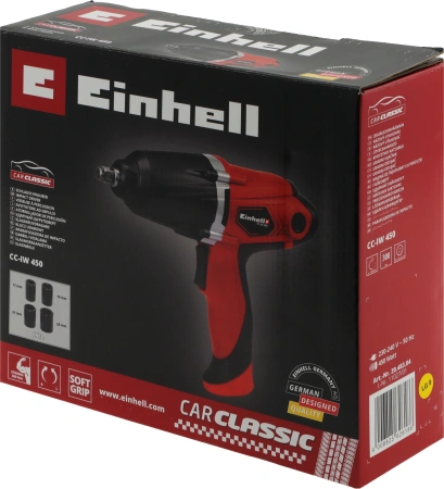 Гайковерт Einhell CC-IW 450 450Вт патрон:квад.1/2" (2048304)