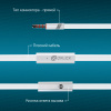 Гарнитура вкладыши Оклик HS-S-210 1.2м белый проводные в ушной раковине (D1W)