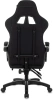 Кресло игровое Zombie Weaver черный/серый с подголов. крестов. пластик подст.для ног пластик черный