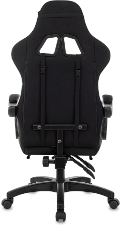 Кресло игровое Zombie Weaver черный/серый с подголов. крестов. пластик подст.для ног пластик черный