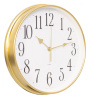 Часы настенные аналоговые Бюрократ WallC-R76P D29см белый (WALLC-R76P29/GOLD)