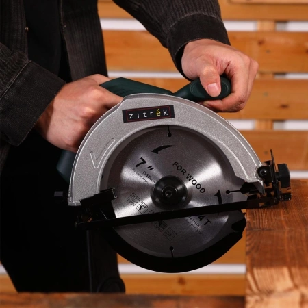 Циркулярная пила (дисковая) Zitrek ZKCS1500 1500Вт (ручная) D диска.:185мм (085-1305)