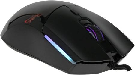 Мышь Оклик 714GM черный оптическая (3200dpi) USB (7but)