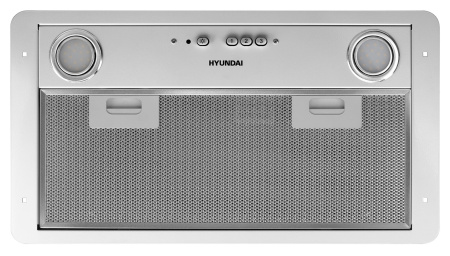 Вытяжка встраиваемая Hyundai HBB 6035 W белый управление: кнопочное (1 мотор)