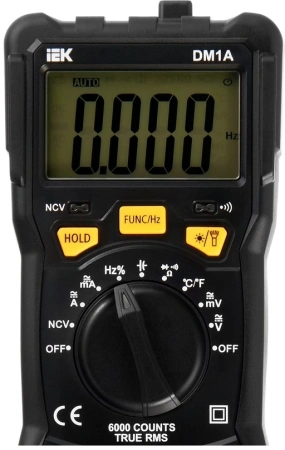 Мультиметр IEK ARMA2L 5 DM1A цифровой черный (A2L5-DM11-01)