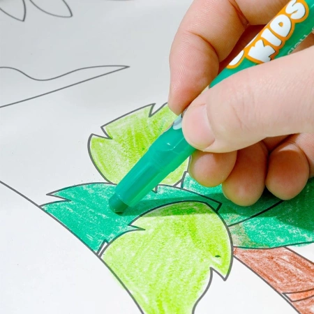 Восковые мелки Deli EC223-12 Color Kids кругл. с поворотным механизмом 12цв. (12шт) дл.165мм д.10мм