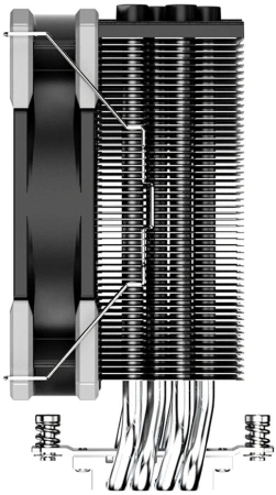 Устройство охлаждения(кулер) ID-Cooling SE-214-XT Basic Soc-AM5/AM4/1151/1200/1700 4-pin 16-27dB Al+