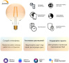 Умная лампа Gauss IoT Smart Home E27 6.5Вт 720lm Wi-Fi (упак.:1шт) (1340112)