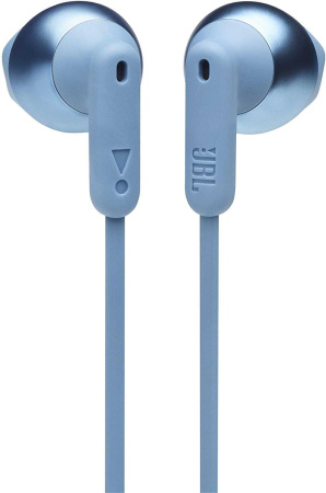 Гарнитура вкладыши JBL Tune 215BT синий беспроводные bluetooth шейный обод (JBLT215BTBLU)