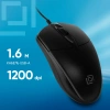 Мышь Оклик 275M черный оптическая (1200dpi) USB (3but)