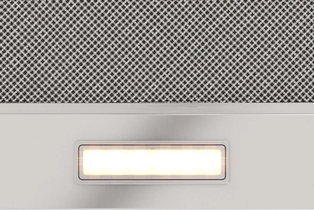 Вытяжка встраиваемая Elikor Интегра Glass 50Н-400-В2Д нержавеющая сталь/стекло черное управление: кнопочное (1 мотор)