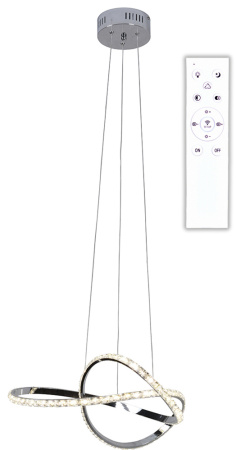 Люстра Hiper Crown H818-7 потолоч. 3000/4000/6000K хром