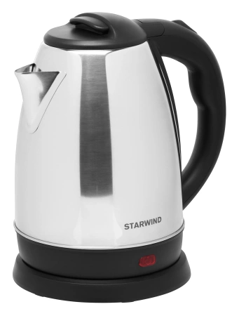 Чайник электрический Starwind SKS1053 1.8л. 1500Вт серебристый/черный (корпус: нержавеющая сталь/пластик)