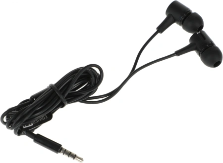 Гарнитура вкладыши Edifier P205 1.2м черный проводные в ушной раковине