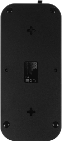 Сетевой фильтр Powercom SP-08 USB03AB 3,0М 3м (8 розеток) черный (коробка)