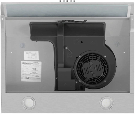 Вытяжка козырьковая Maunfeld MP-1 60 нержавеющая сталь управление: кнопочное (1 мотор)