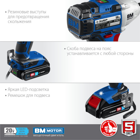 Гайковерт Зубр GB-250-22