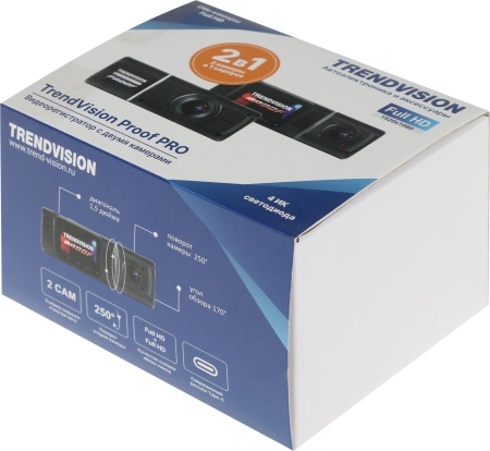 Видеорегистратор TrendVision Proof PRO черный 2Mpix 1080x1920 1080p 170гр. JL5701