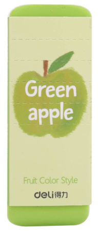 Ластик Deli 71050 108х40х12мм ассорти индивидуальная картонная упаковка