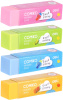 Ластик Deli E3045 Color 60x15x15мм ПВХ ассорти индивидуальная картонная упаковка