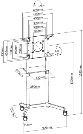 Кронштейн Digis DSM-P566 для Samsung WM55/WM65