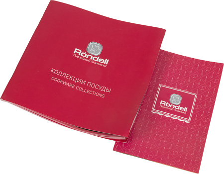 Кастрюля Rondell Flamme RDS-024 3.2л. d=20см (с крышкой) стальной