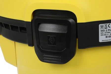 Строительный пылесос Karcher WD 2 Plus V-12/4/18 1000Вт (уборка: сухая/сбор воды) желтый