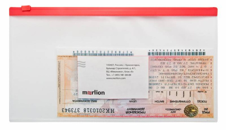 Папка на молнии ZIP Бюрократ -BPM6AYEL полипропилен 0.15мм карм.для визит. цвет молнии желтый Travel формат