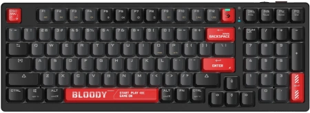 Клавиатура A4Tech Bloody WS98 механическая черный USB беспроводная BT/Radio Multimedia for gamer LED (WS98)