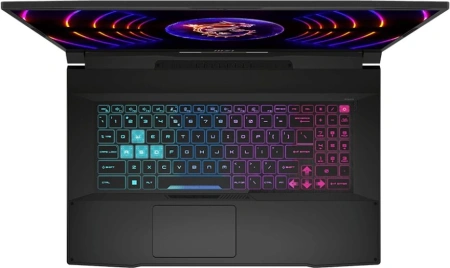 Ноутбук MSI Katana 17 B13UCX-1428XRU Core i5 13420H 16Gb SSD512Gb NVIDIA GeForce RTX 2050 4Gb 17.3" IPS FHD (1920x1080) noOS black WiFi BT Cam (9S7-17L541-1428)