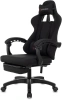 Кресло игровое Zombie Weaver черный с подголов. крестов. пластик подст.для ног пластик черный