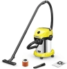 Строительный пылесос Karcher WD 3-18 S V-17/20 225Вт (уборка: сухая/влажная) желтый
