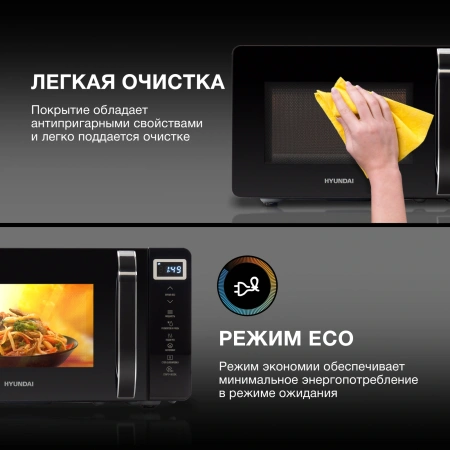 Микроволновая Печь Hyundai HYM-D3039 20л. 700Вт черный