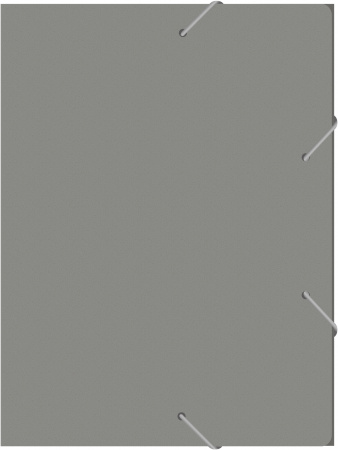 Папка-короб на резинке Бюрократ -BA40/07GREY пластик 0.7мм корешок 40мм A4 серый