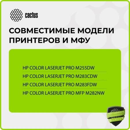 Картридж лазерный Cactus CSP-W2213X 207X пурпурный (2450стр.) для HP M255/MFP M282/M283