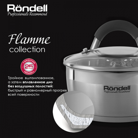 Набор кастрюль Rondell Flamme RDA-340 4 предмета (RDS-340)