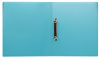 Папка на 2-х кольцах Бюрократ Pastel PAST0812/2RBLUE A4 пластик 0.5мм кор.27мм торц.карм с бум. встав голубой