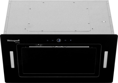 Вытяжка встраиваемая Weissgauff Aura 850 черный управление: кнопочное (1 мотор)