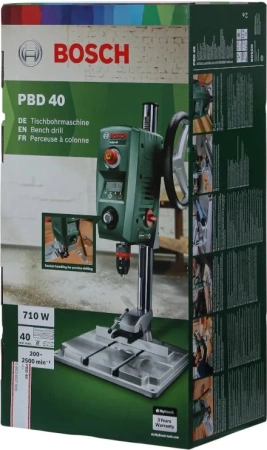 Дрель стационарная Bosch PBD 40 710Вт патрон:быстрозажимной (0603B07000)