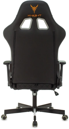 Кресло игровое Knight ARMOR черный ромбик эко.кожа с подголов. крестов. металл