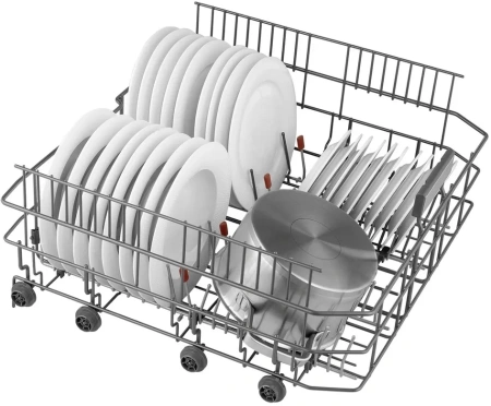 Посудомоечная машина Weissgauff DW 6140 черный/серебристый (полноразмерная) инвертер